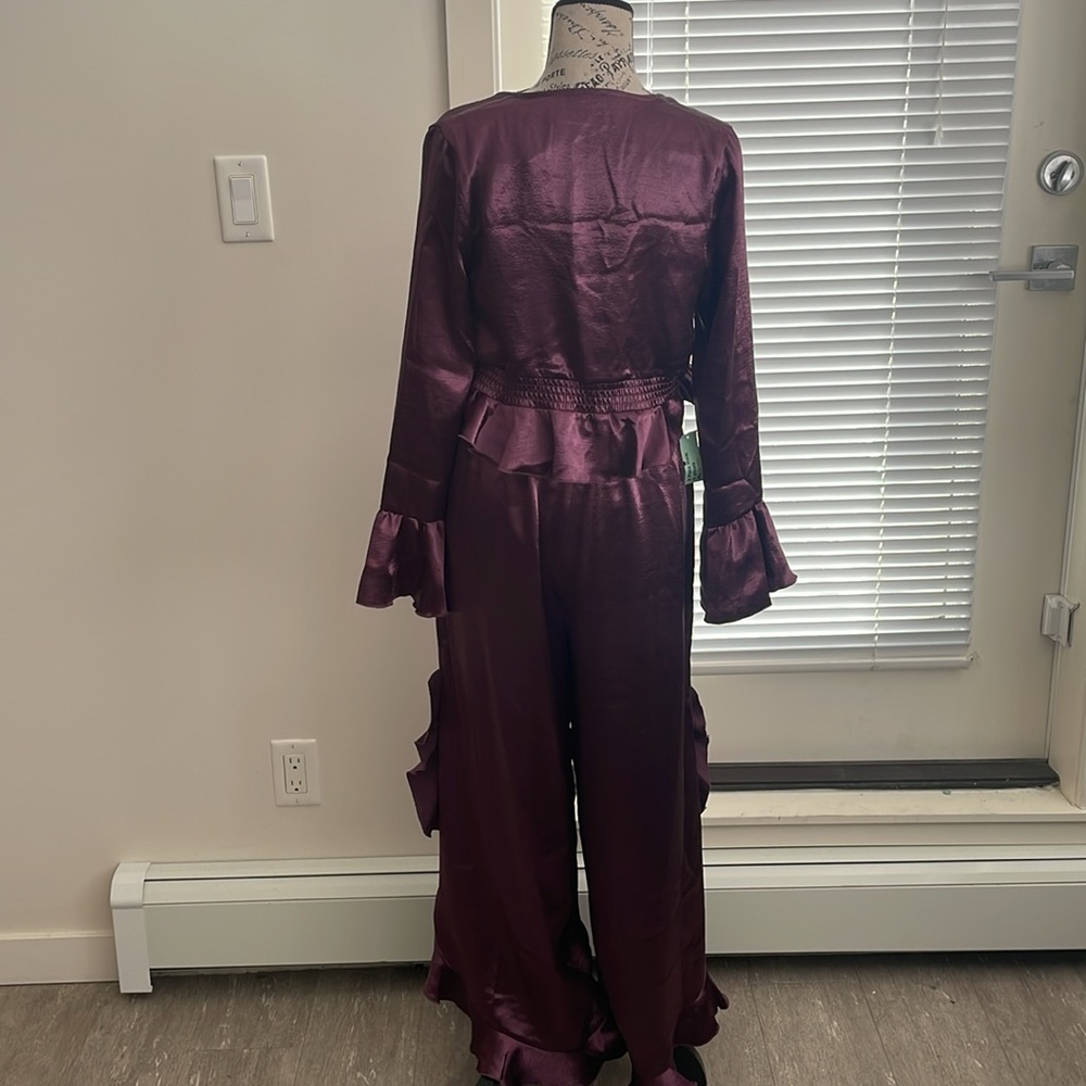 Free People Chasing Love Ruffle Satin - size XS - Picture 10 of 15